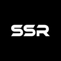 ssr brief logo ontwerp, inspiratie voor een uniek identiteit. modern elegantie en creatief ontwerp. watermerk uw succes met de opvallend deze logo. vector