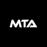 mta brief logo ontwerp, inspiratie voor een uniek identiteit. modern elegantie en creatief ontwerp. watermerk uw succes met de opvallend deze logo. vector