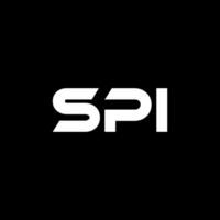 spi brief logo ontwerp, inspiratie voor een uniek identiteit. modern elegantie en creatief ontwerp. watermerk uw succes met de opvallend deze logo. vector