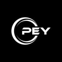 pey brief logo ontwerp, inspiratie voor een uniek identiteit. modern elegantie en creatief ontwerp. watermerk uw succes met de opvallend deze logo. vector