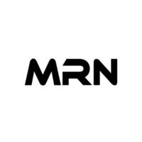 mrn brief logo ontwerp, inspiratie voor een uniek identiteit. modern elegantie en creatief ontwerp. watermerk uw succes met de opvallend deze logo. vector