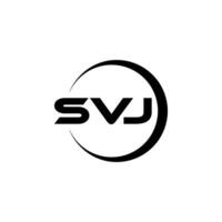 svj brief logo ontwerp, inspiratie voor een uniek identiteit. modern elegantie en creatief ontwerp. watermerk uw succes met de opvallend deze logo. vector