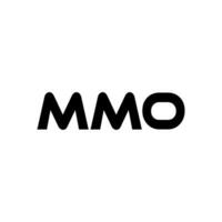 mmo brief logo ontwerp, inspiratie voor een uniek identiteit. modern elegantie en creatief ontwerp. watermerk uw succes met de opvallend deze logo. vector