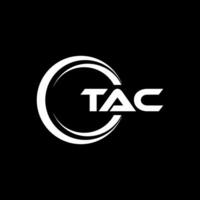 tac brief logo ontwerp, inspiratie voor een uniek identiteit. modern elegantie en creatief ontwerp. watermerk uw succes met de opvallend deze logo. vector