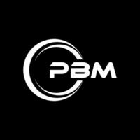 pbm brief logo ontwerp, inspiratie voor een uniek identiteit. modern elegantie en creatief ontwerp. watermerk uw succes met de opvallend deze logo. vector