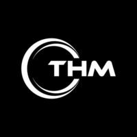 thm brief logo ontwerp, inspiratie voor een uniek identiteit. modern elegantie en creatief ontwerp. watermerk uw succes met de opvallend deze logo. vector
