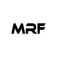 mrf brief logo ontwerp, inspiratie voor een uniek identiteit. modern elegantie en creatief ontwerp. watermerk uw succes met de opvallend deze logo. vector