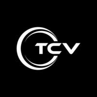 tcv brief logo ontwerp, inspiratie voor een uniek identiteit. modern elegantie en creatief ontwerp. watermerk uw succes met de opvallend deze logo. vector