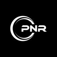 pnr brief logo ontwerp, inspiratie voor een uniek identiteit. modern elegantie en creatief ontwerp. watermerk uw succes met de opvallend deze logo. vector