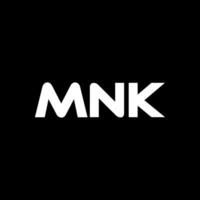 mnk brief logo ontwerp, inspiratie voor een uniek identiteit. modern elegantie en creatief ontwerp. watermerk uw succes met de opvallend deze logo. vector