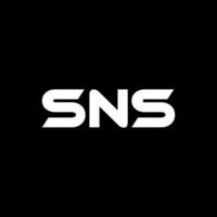 sns brief logo ontwerp, inspiratie voor een uniek identiteit. modern elegantie en creatief ontwerp. watermerk uw succes met de opvallend deze logo. vector