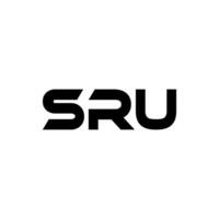 sru brief logo ontwerp, inspiratie voor een uniek identiteit. modern elegantie en creatief ontwerp. watermerk uw succes met de opvallend deze logo. vector