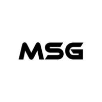 msg brief logo ontwerp, inspiratie voor een uniek identiteit. modern elegantie en creatief ontwerp. watermerk uw succes met de opvallend deze logo. vector