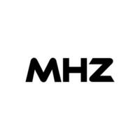 mhz brief logo ontwerp, inspiratie voor een uniek identiteit. modern elegantie en creatief ontwerp. watermerk uw succes met de opvallend deze logo. vector