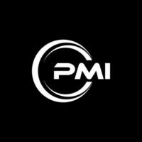 pmi brief logo ontwerp, inspiratie voor een uniek identiteit. modern elegantie en creatief ontwerp. watermerk uw succes met de opvallend deze logo. vector