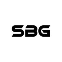 sbg logo ontwerp, inspiratie voor een uniek identiteit. modern elegantie en creatief ontwerp. watermerk uw succes met de opvallend deze logo. vector