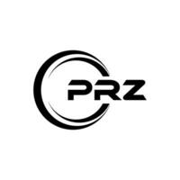 prz brief logo ontwerp, inspiratie voor een uniek identiteit. modern elegantie en creatief ontwerp. watermerk uw succes met de opvallend deze logo. vector