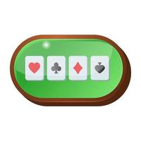 casino tafel en gokken vector