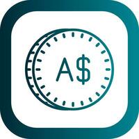 Australisch dollar vector icoon ontwerp