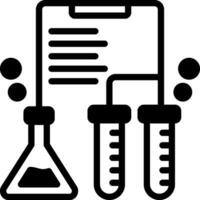 solide icoon voor beproevingen vector