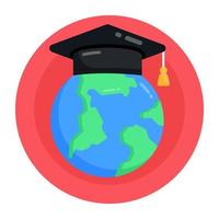 wereldwijd onderwijs en afstuderen vector