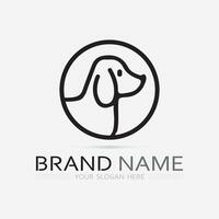 hond logo en icoon dier vector illustratie ontwerp grafisch