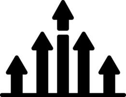 solide icoon voor benchmark vector