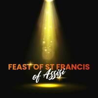 feest van st francis van assisi. religie vector illustratie ontwerp, heilige francis van assisi.