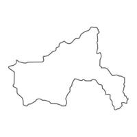 parwan provincie kaart, administratief divisie van afghanistan. vector