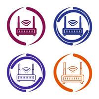 Wifi router vector icoon