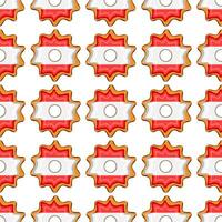 patroon koekje met vlag land Letland in smakelijk biscuit vector