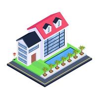 modern huis en residentie vector