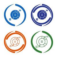 cirkeldiagram vector pictogram