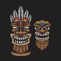 tiki tekening ontwerp vector