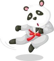 panda karate illustratie vector