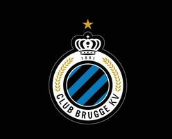 club Brugge kv club symbool logo belgie liga Amerikaans voetbal abstract ontwerp vector illustratie met zwart achtergrond