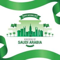 saoedi-arabische nationale feestdag banner vector