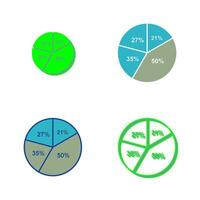 cirkeldiagram vector pictogram