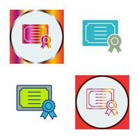 certificaat vector pictogram