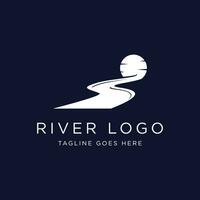 rivier logo vector illustratie ontwerp pictogrammalplaatje