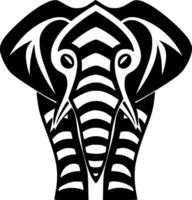 olifant, minimalistische en gemakkelijk silhouet - vector illustratie