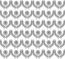 meetkundig bloemen reeks van naadloos patronen. wit en zwart vector achtergronden. gemakkelijk illustraties.