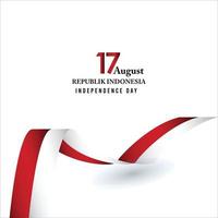 17 augustus. Indonesië gelukkige onafhankelijkheidsdag geest van vrijheid vector