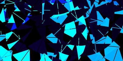 donkerblauw vectorpatroon met veelhoekige vormen. vector