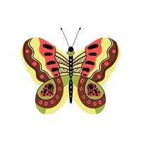 vlinder abstract patroon op vleugelinsect vector