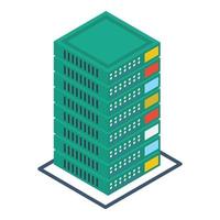 data server rack vector