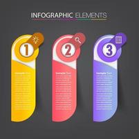 moderne tekstvaksjabloon, banner infographics vector