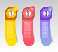 moderne tekstvaksjabloon, banner infographics vector