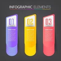 moderne tekstvaksjabloon, banner infographics vector