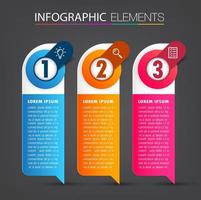 moderne tekstvaksjabloon, banner infographics vector